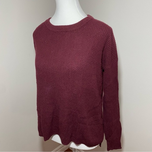 Madewell Burgundy Turtleneck Knit Sweater xsmall - Picture 10 of 12